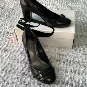 Nine West Stacked Heel Pump